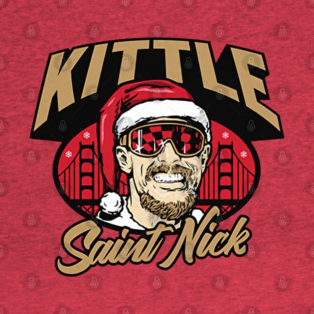 George Kittle Saint Nick by Chunta_Design